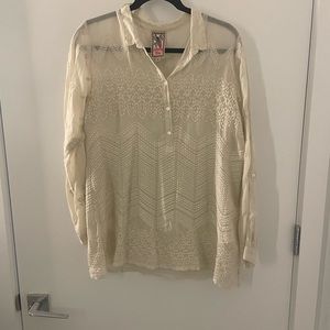 Johnny Was Cream Blouse